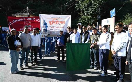 नई टिहरी में ऐतिहासिक पदयात्रा का आयोजन: सरदार @150 कार्यक्रम के तहत