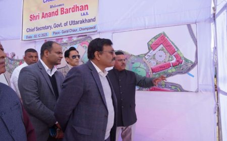 मुख्य सचिव आनंद बर्द्धन ने गोल्ज्यू कॉरिडोर के विकास कार्यों की की समीक्षा
