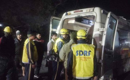 टिहरी के ब्यासी में थार जीप खाई में गिरी, SDRF ने 5 लोगों की जान बचाई