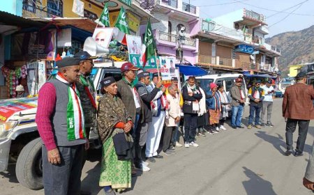 उत्तराखंड क्रांति दल की जन जागरण यात्रा गजा में, राष्ट्रीय दलों पर निशाना साधा