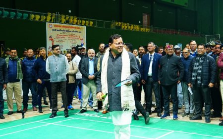 अनुशासन और स्वास्थ्य का माध्यम: मुख्यमंत्री ने बैडमिंटन प्रतियोगिता का किया शुभारंभ