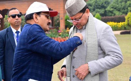 मुख्यमंत्री पुष्कर सिंह धामी ने भारतीय रेडक्रॉस सोसाइटी की आजीवन सदस्यता ग्रहण की