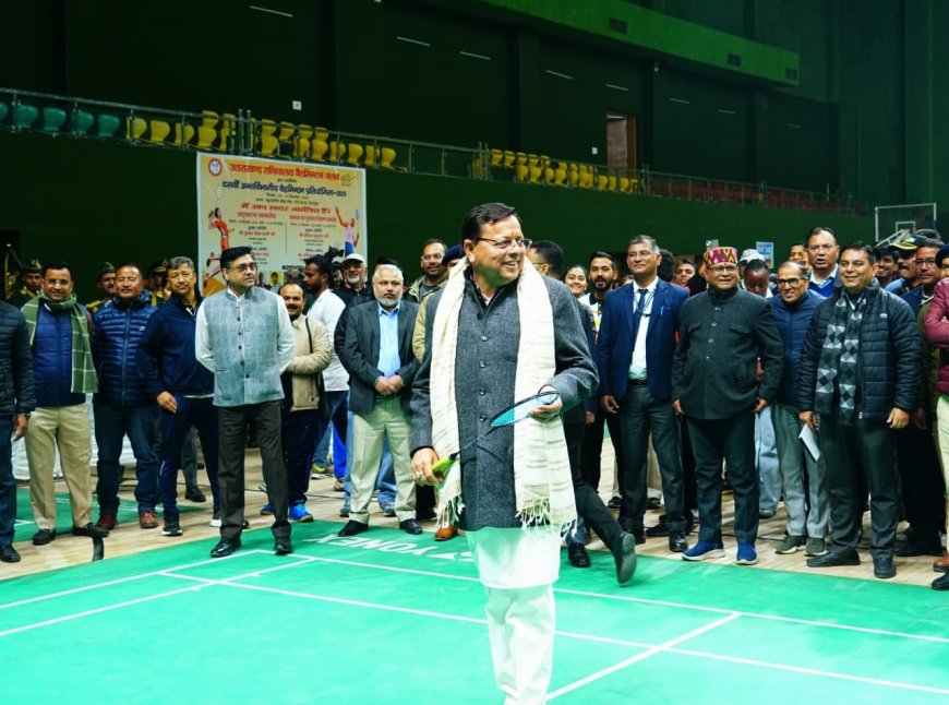 अनुशासन और स्वास्थ्य का माध्यम: मुख्यमंत्री ने बैडमिंटन प्रतियोगिता का किया शुभारंभ