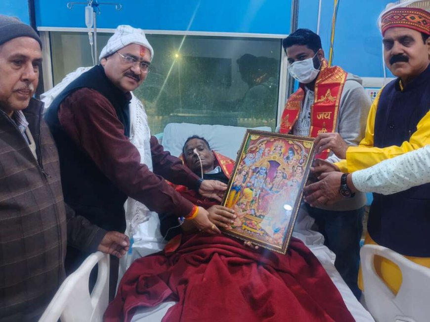 रुद्रपुर में डॉ. पंकज मिश्रा मयंक ने की रामबाबू मिश्रा से मुलाकात, स्वास्थ्य लाभ की प्रार्थना