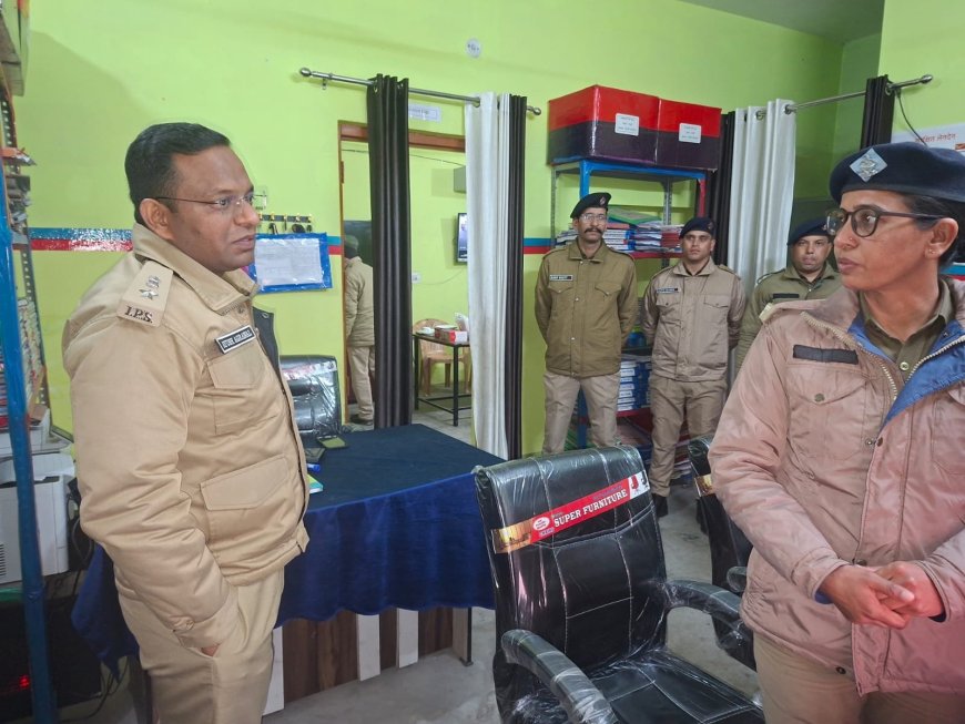 एसएसपी आयुष अग्रवाल का थाना छाम में आकस्मिक निरीक्षण, सख्त निर्देश जारी
