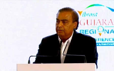 गुजरात में रिलायंस का निवेश अगले पांच साल में ₹7 लाख करोड़ तक पहुंचने की योजना – मुकेश अंबानी की घोषणा