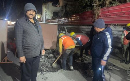 निर्माणाधीन बिजली घर के निरीक्षण में प्रबन्ध निदेशक पी. सी. ध्यानी ने सुरक्षित कार्यप्रणाली की दी सीख