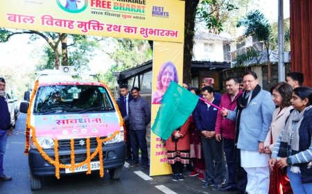 बाल विवाह की रोकथाम के लिए सीएम ने मुक्ति रथ को रवाना किया