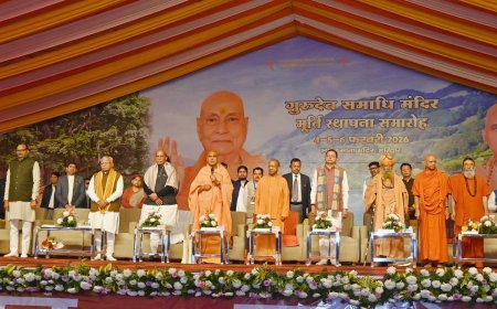 भारत माता मंदिर में श्रद्धा का अद्भुत संगम: तीन दिवसीय भव्य समारोह का सफल समापन