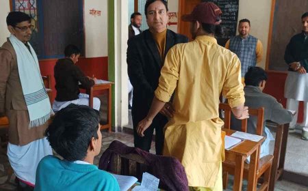डॉ. चंडी प्रसाद घिल्डियाल ने बोर्ड परीक्षा केंद्रों का किया निरीक्षण: पारदर्शिता और अनुशासन की दिशा में महत्वपूर्ण कदम