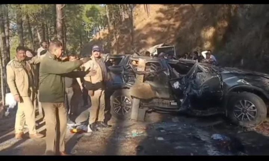 अल्मोड़ा में भीषण सड़क हादसा: स्कॉर्पियो खाई में गिरी, दो की मौत, एक गंभीर घायल