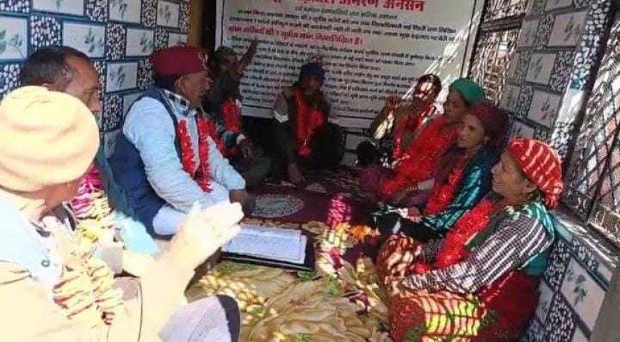 गेंवाली ग्राम वासियों का आमरण अनशन तीसरे दिन भी जारी, प्रशासन की चुप्पी बनी सवाल