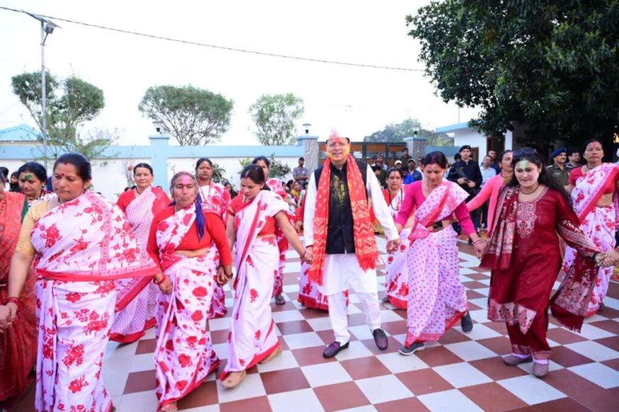 नगला तराई में होली का भव्य उत्सव, मुख्यमंत्री धामी ने मनाया रंगों का पर्व