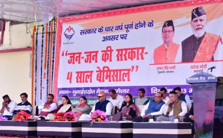 “जन-जन की सरकार चार साल बेमिसाल” कार्यक्रम में विभागों के स्टॉल स्थापित, पात्र लोगों को तत्काल लाभ