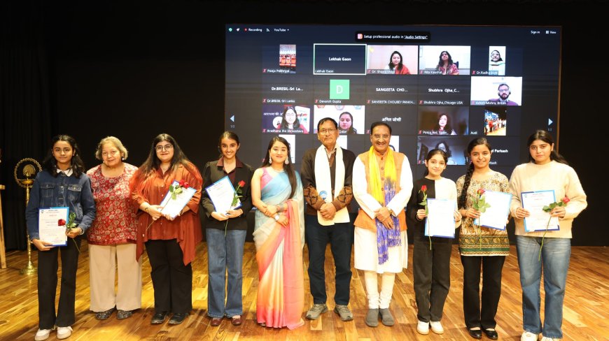 विश्व के बाल लेखकों का लेखक गाँव में भव्य स्वागत - नए लेखक सृजन मंच