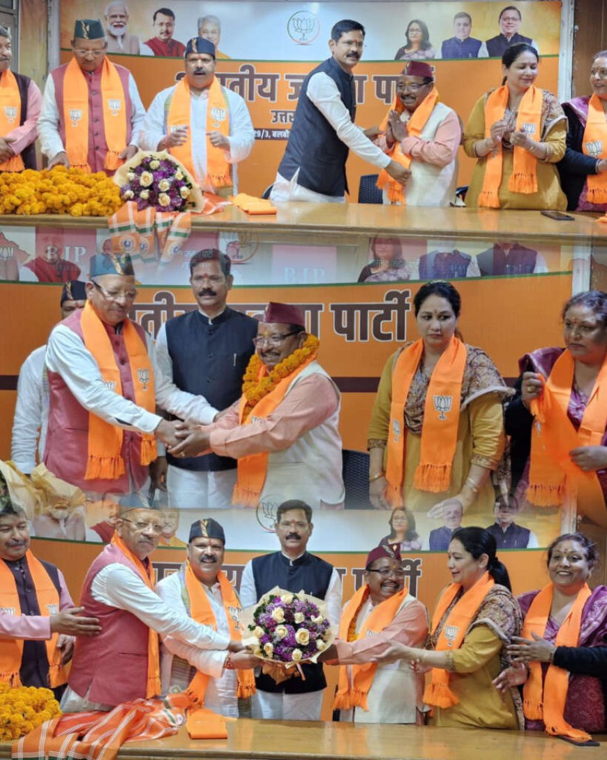 भाजपा में शामिल हुए सैन्य अधिकारी और पूर्व कर्मचारी, बढ़ा पार्टी का कुनबा