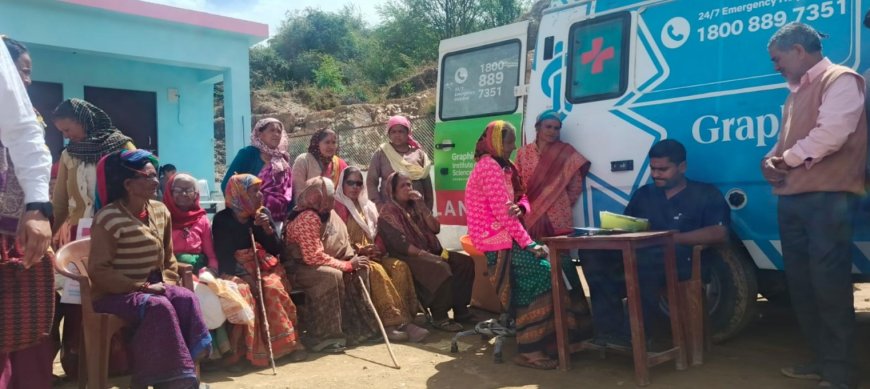 दूर-दूर तक स्वास्थ्य सेवाएं पहुंचाने के लिए ग्राफिक एरा के डॉक्टरों का प्रयास