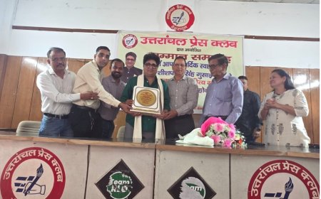 वरिष्ठ पत्रकार शीशपाल गुसाईं का प्रेस क्लब में सम्मान समारोह