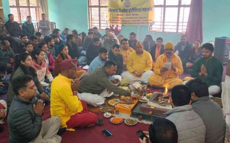 उत्तराखण्ड डिप्लोमा इंजीनियर्स महासंघ की हड़ताल का 16वां दिन, बुद्धि-शुद्धि हेतु यज्ञ का आयोजन