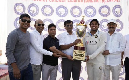 आयुष क्रिकेट अकादमी ने अंडर-19 टूर्नामेंट का फाइनल मैच जीता