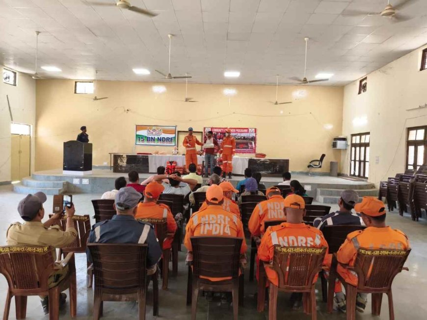घनसाली में NDRF का कम्युनिटी सेफ्टी कार्यक्रम, आपदा रोकथाम का मिला प्रशिक्षण