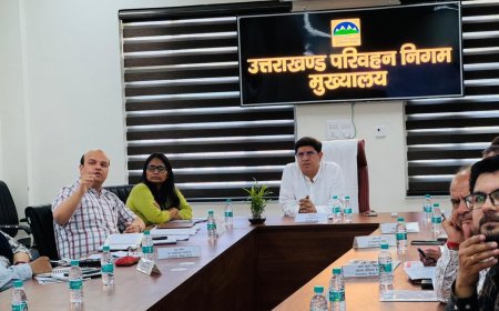उत्तराखंड परिवहन मंत्री प्रदीप बत्रा का UTC मुख्यालय का औचक निरीक्षण; यात्री सुविधा पर जोर