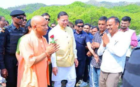 मुख्यमंत्रियों का यमकेश्वर दौरा: योगी आदित्यनाथ और पुष्कर सिंह धामी की विकास में एकजुटता