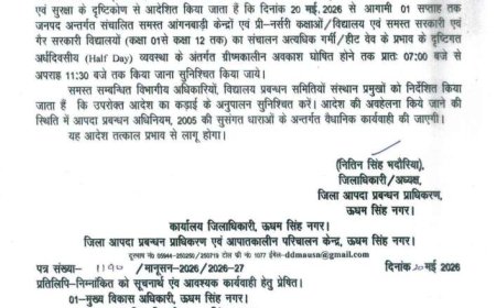 उत्तराखंड में हीट वेव का प्रभाव: ऊधम सिंह नगर में स्कूल के समय में बदलाव