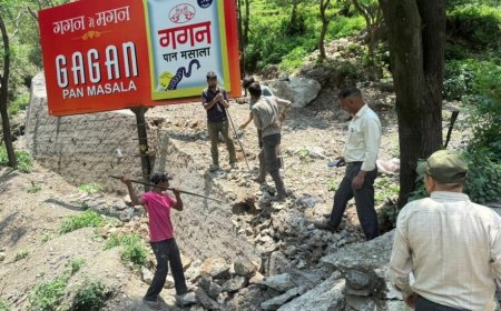 सहसपुर एवं मसूरी क्षेत्र में अवैध निर्माण और प्लॉटिंग का ध्वस्तीकरण: सख्त कार्रवाई