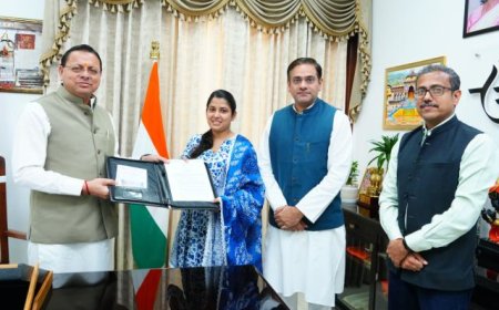 देहरादून की सपना राणा को 3.3 लाख प्रतिमाह वेतन पर मिली नर्स पद की नियुक्ति, सीएम धामी से मुलाकात