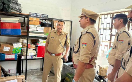 घनसाली थाने की अर्धवार्षिक जांच: लंबित मामलों का शीघ्र निस्तारण सुनिश्चित करने के निर्देश