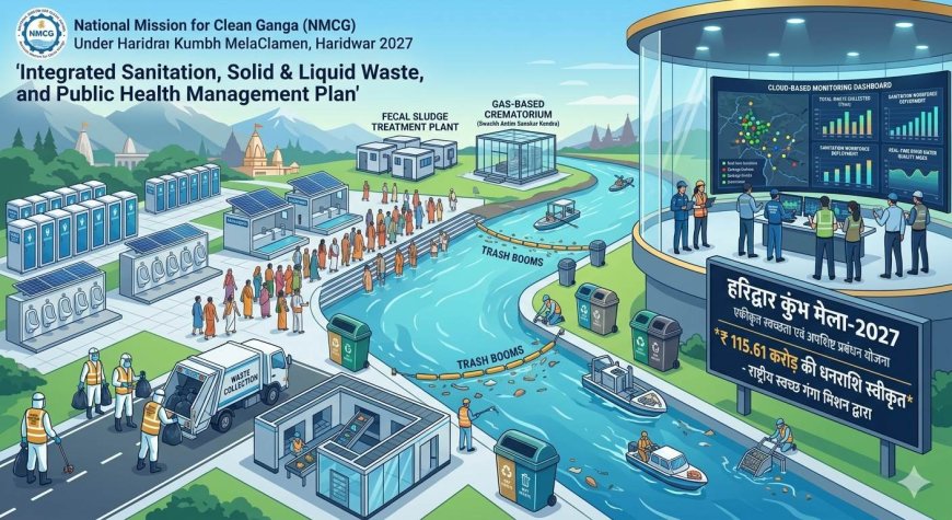 हरिद्वार कुंभ मेला 2027 के लिए 115.61 करोड़ की स्वीकृत धनराशि: एकीकृत स्वच्छता योजना की शुरुआत