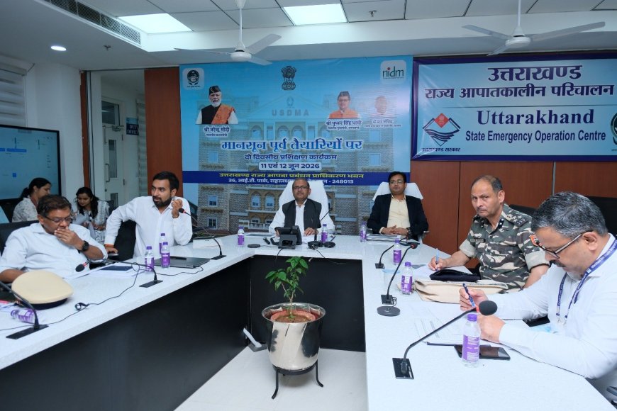 उत्तराखंड में मानसून की तैयारियों को मजबूत करने के लिए USDMA और NIDM ने आयोजित किया प्रशिक्षण कार्यक्रम