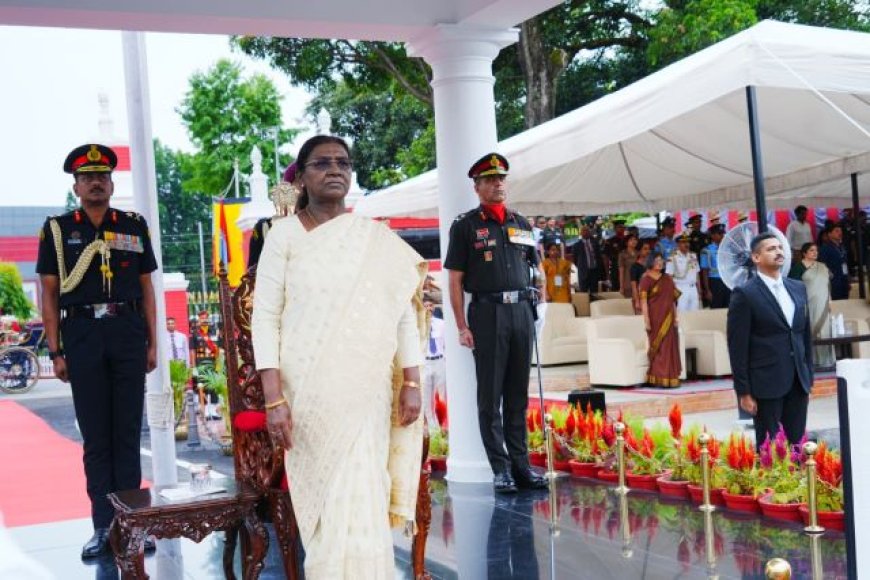 राष्ट्रपति द्रौपदी मुर्मू की प्रभावशाली उपस्थिति में आईएमए की पासिंग आउट परेड सम्पन्न