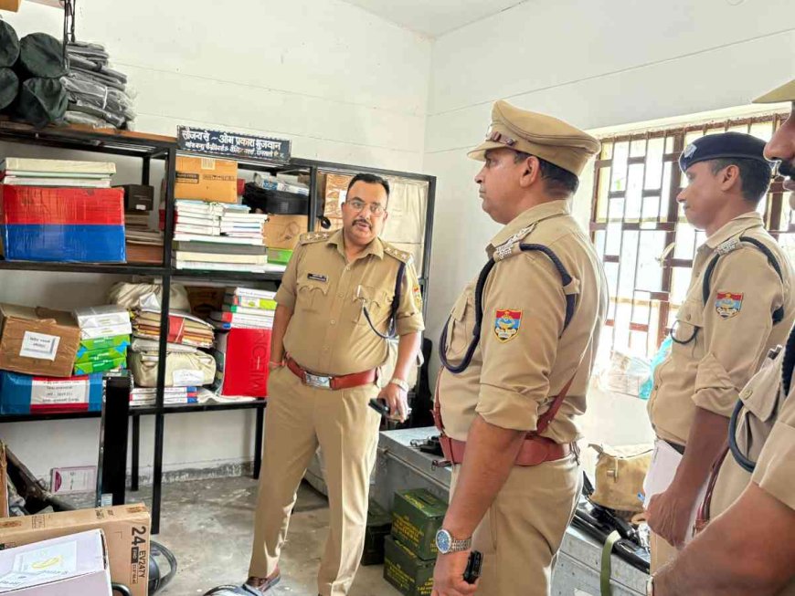 घनसाली थाने की अर्धवार्षिक जांच: लंबित मामलों का शीघ्र निस्तारण सुनिश्चित करने के निर्देश