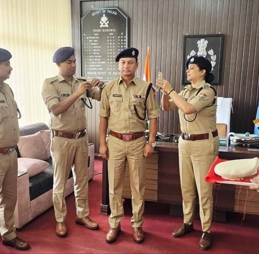 पुलिस निरीक्षक नदीम अतहर को मिली डीएसपी पद की पदोन्नति, एसएसपी ने दी बधाई