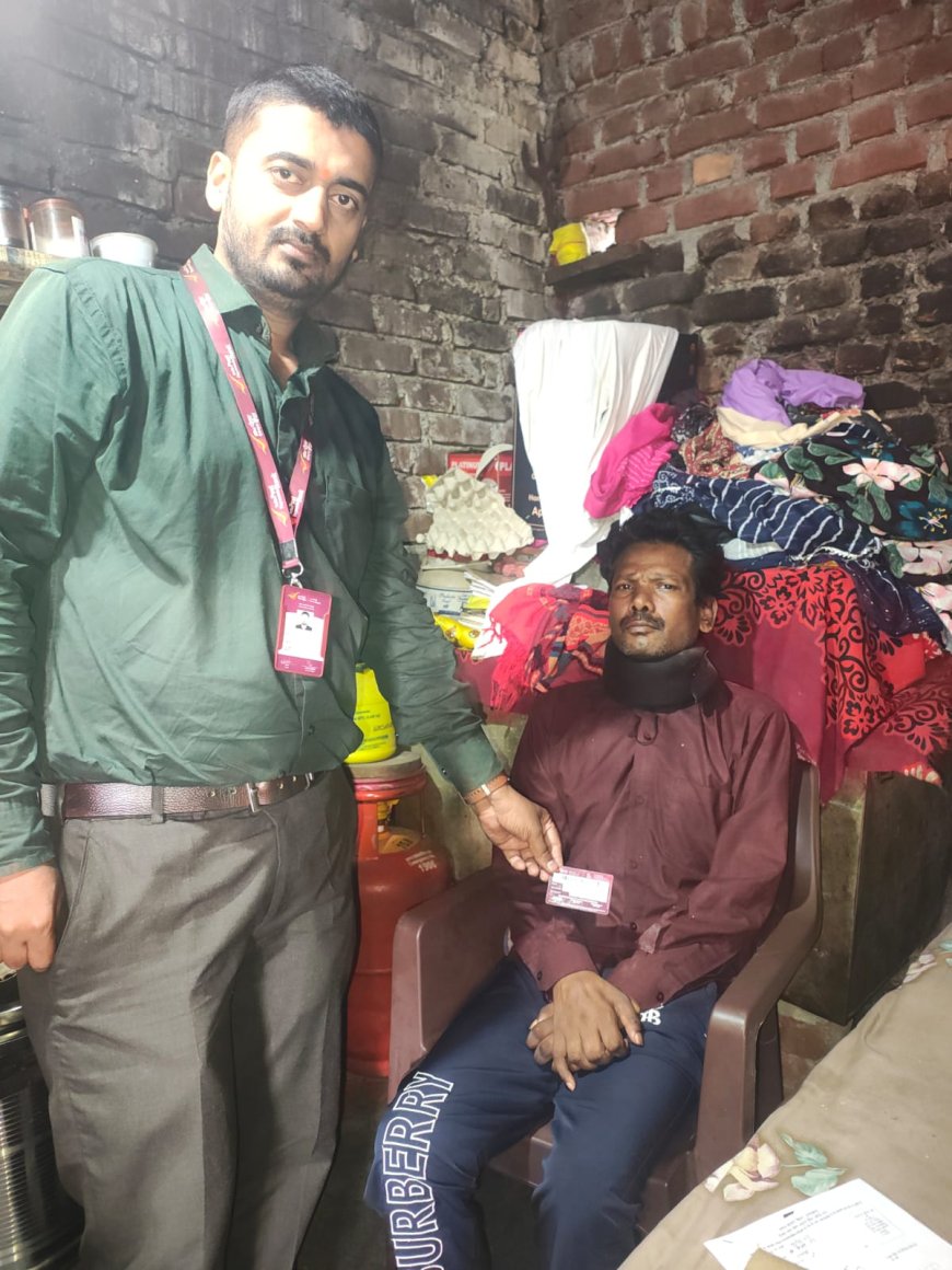 दिव्यांग को मिली नई जीवनरेखा: पेंशन, बैंक खाता और व्हीलचेयर
