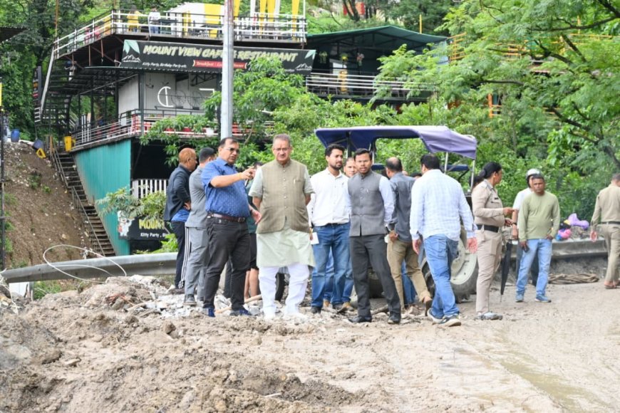 देहरादून-मसूरी मार्ग के पुनर्निर्माण कार्य के लिए मंत्री गणेश जोशी ने दी तेजी से निर्देश