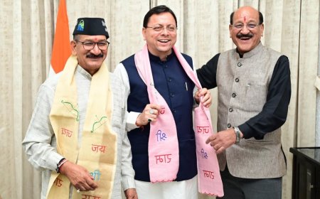 मुख्यमंत्री पुष्कर सिंह धामी, स्वास्थ्य मंत्री सुबोध उनियाल और विधायक किशोर उपाध्याय की भेंट, टिहरी में मेडिकल कॉलेज की स्थापना को लेकर हुई महत्वपूर्ण चर्चा