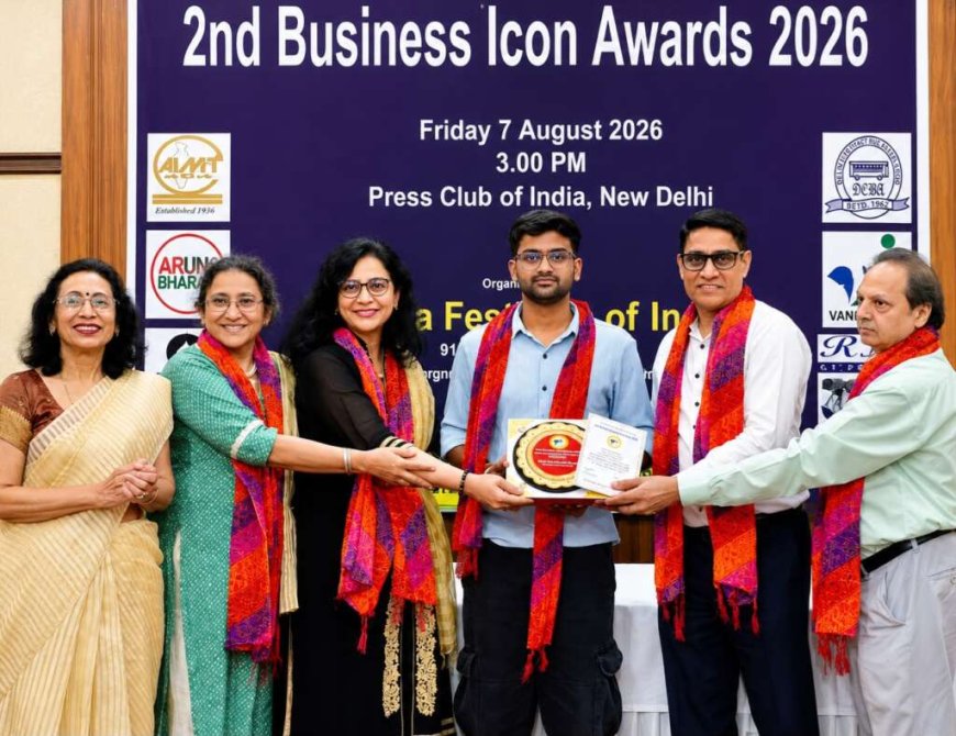अल्मोड़ा के युवा आशुबोध देवड़ी को राजनीतिक जनसंपर्क के लिए मिला बड़ा सम्मान